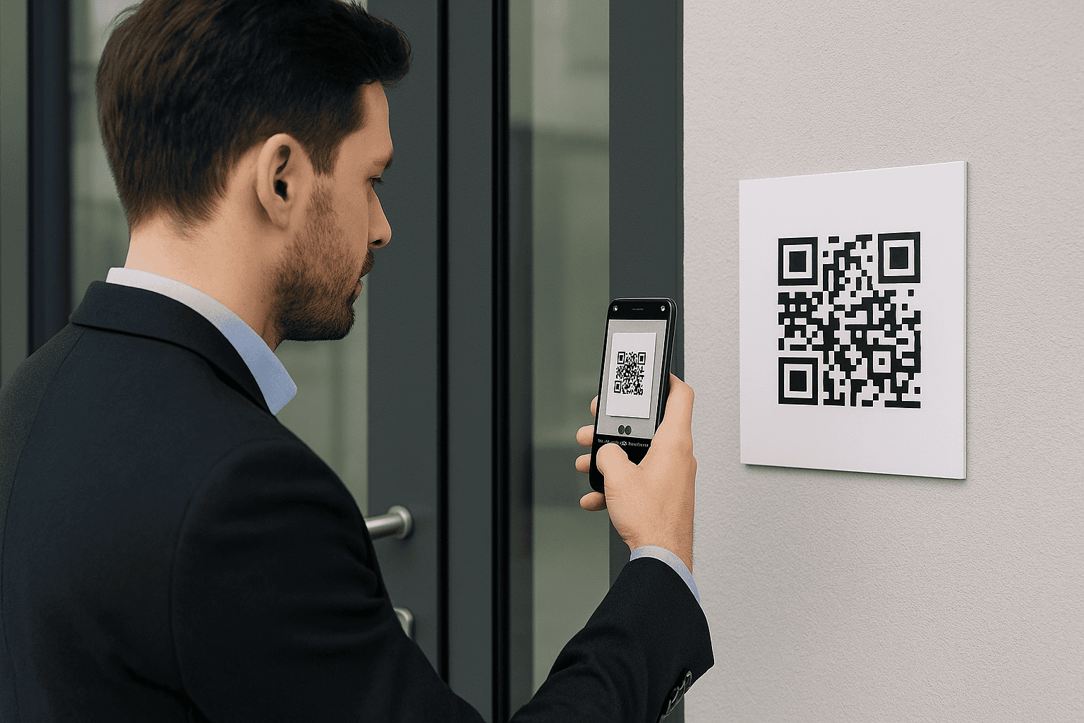 besøkende reg inn via qr