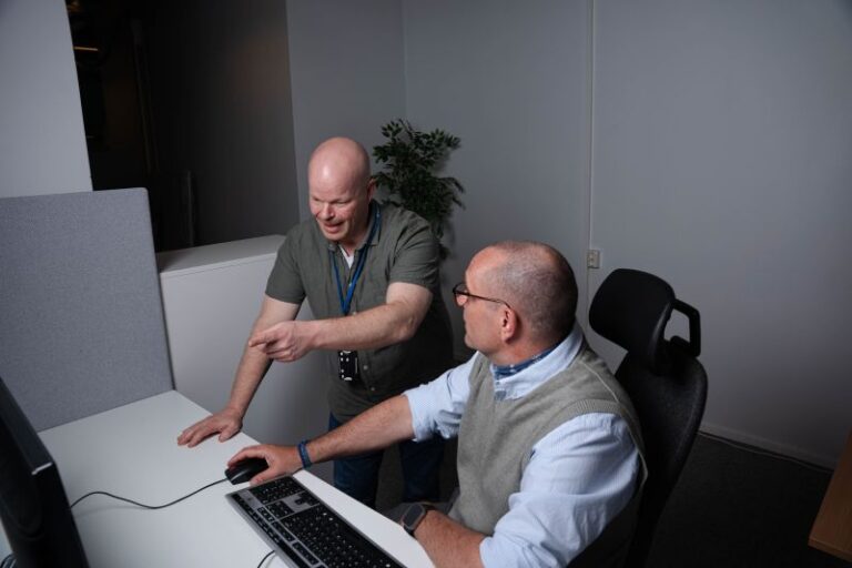 Supportveiledning ved en arbeidsstasjon